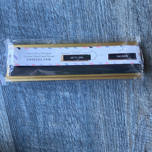 NWT Cheezos Double Sided Desk Plaque - Picture 3 of 8